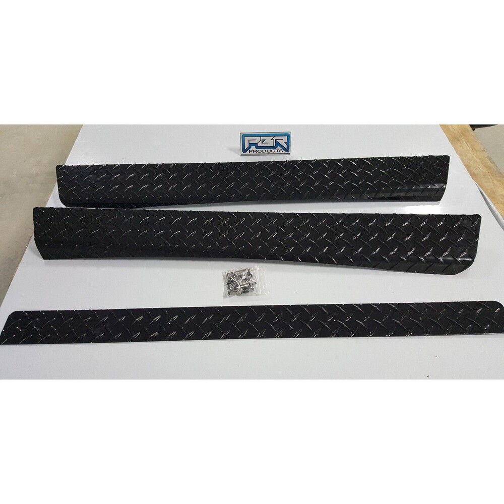 BLACK Diamond Plate Full Side Rocker Panels for Yamaha G29 Drive Golf Carts